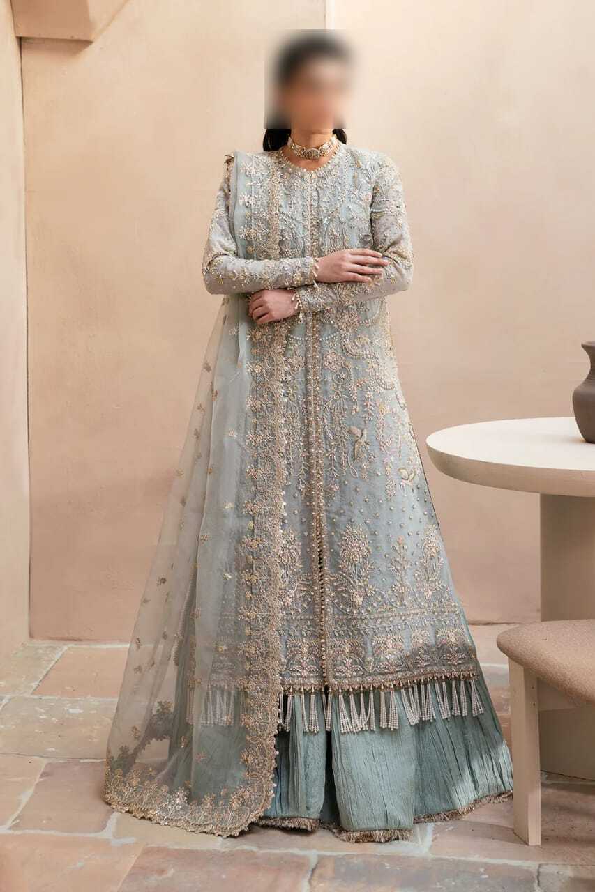 Pastel Blue Embroidered Suit – Soft Elegant Outfit for Wedding & Festive Wear