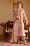 Peach Embroidered Suit – Soft Elegant Wedding & Festive Outfit